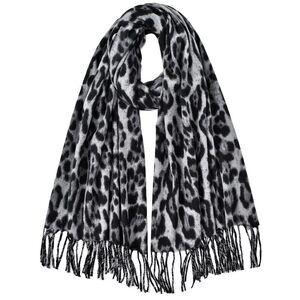 7217 Cashmere Scarf For Women Leopard Printed Scarf Fall Winter Thicken
